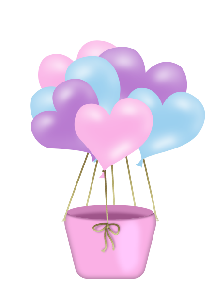 Transparent Balloon Valentines Day Heart Pink for Valentines Day