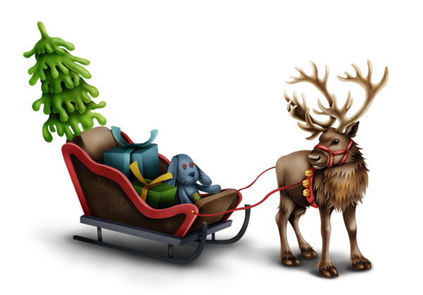 Transparent Reindeer Deer Christmas for Christmas