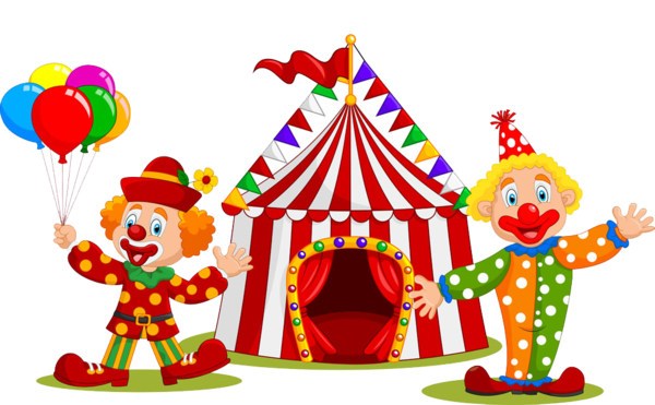Transparent Circus Cartoon Clown Christmas Ornament Food for Christmas