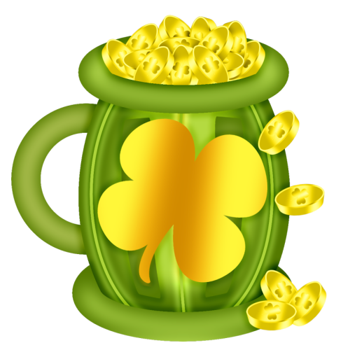 Transparent Saint Patricks Day March 17 Irish People Yellow Green for St Patricks Day