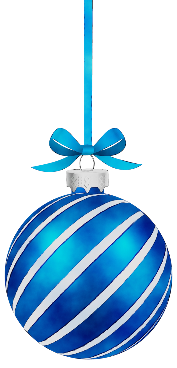 Transparent Christmas Ornament Line Christmas Day Blue Turquoise for Christmas