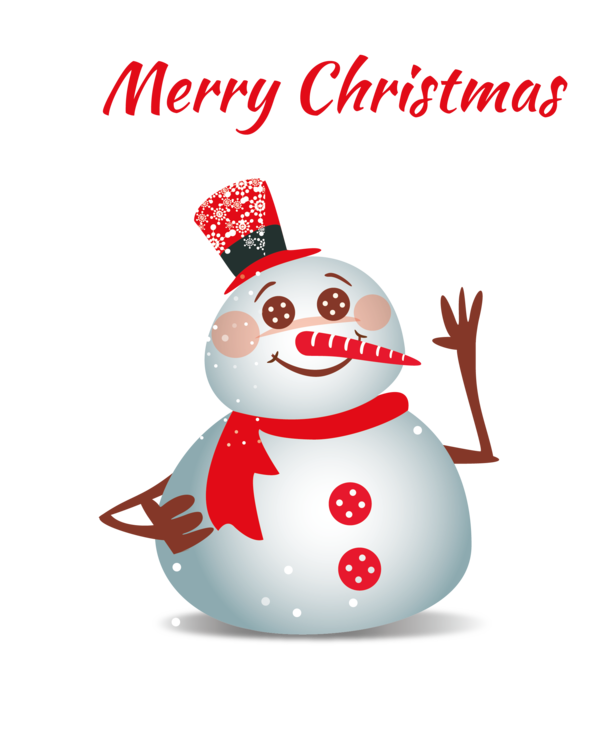 Transparent Snowman Cartoon Christmas Christmas Ornament for Christmas