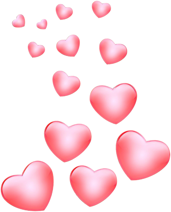 Transparent Heart Heart Art Hearts Pink for Valentines Day