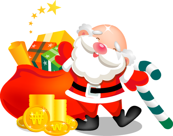 Transparent Santa Claus Rudolph Christmas Play Holiday for Christmas
