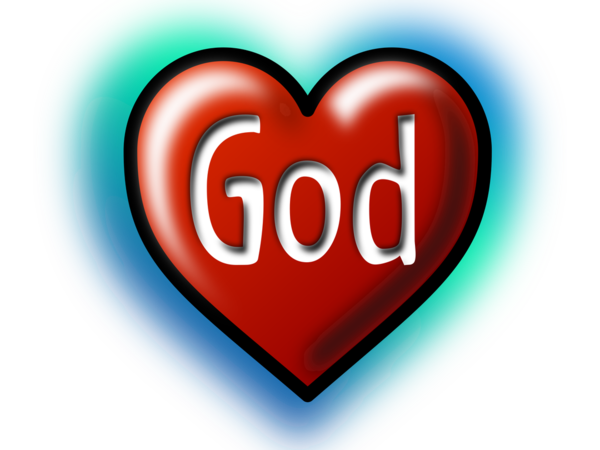 Transparent Bible God Heart Love for Valentines Day