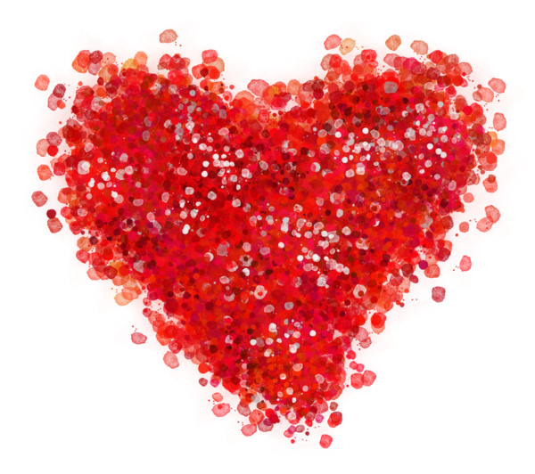 Transparent Heart Red Pict Love for Valentines Day