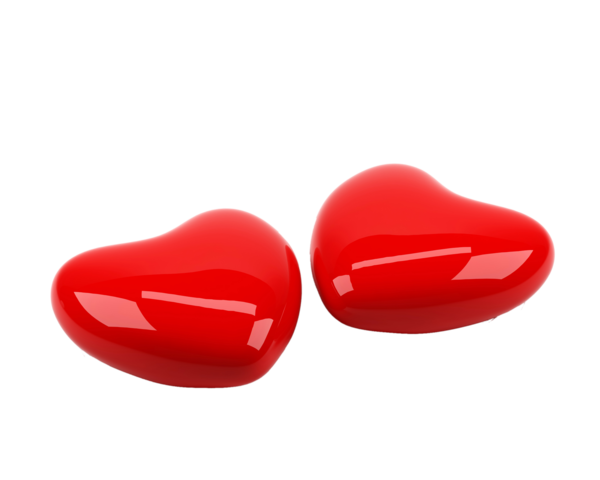 Transparent Love Heart Threedimensional Space Heart Red for Valentines Day