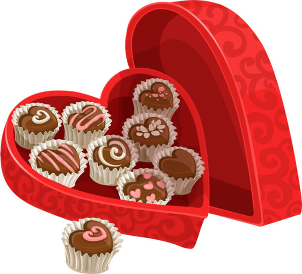 Transparent Valentine S Day Chocolate Heart Bonbon for Valentines Day
