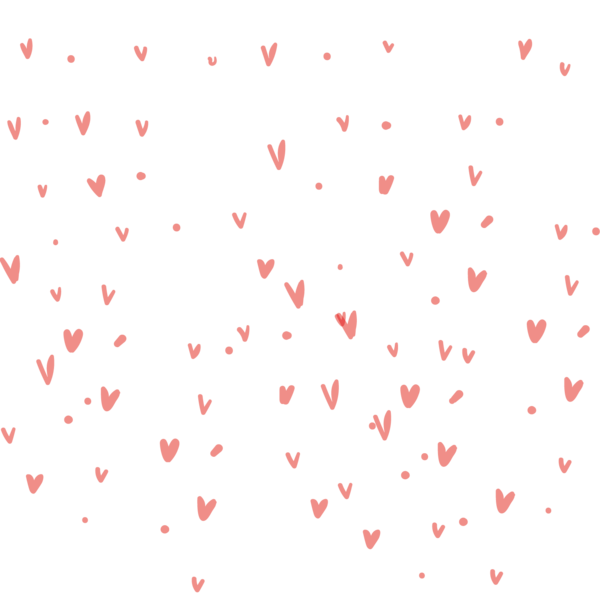 Transparent Pink Heart Diagram for Valentines Day