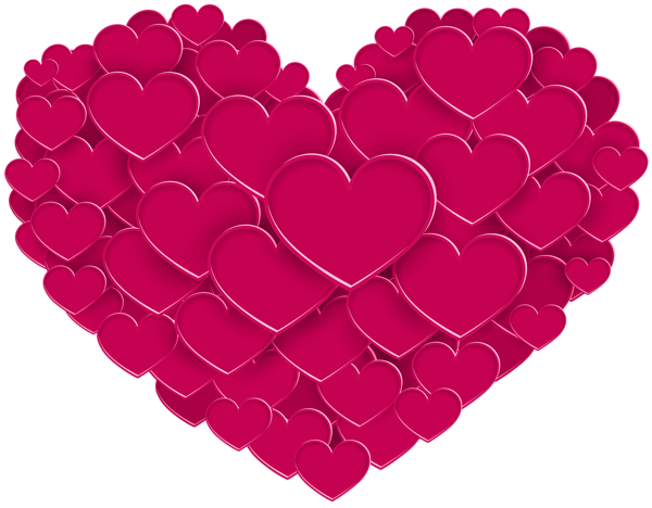 Transparent Valentine S Day Heart Gift Magenta for Valentines Day
