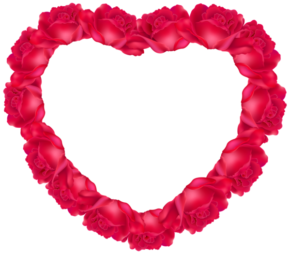 Transparent Heart Rose Garden Roses Flower for Valentines Day