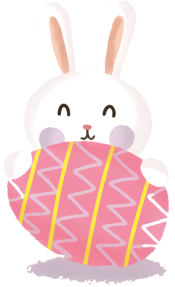 Transparent Rabbit Easter Bunny Easter Pink for Easter