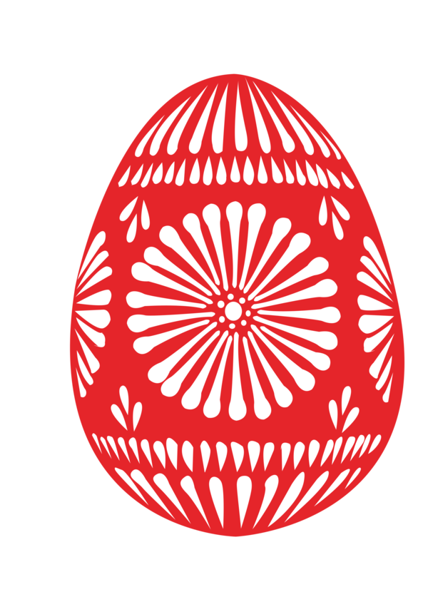 Transparent Easter Bunny Red Easter Egg Easter Egg Point Symmetry for Easter