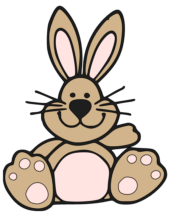 Transparent Easter Bunny Food Rabbit for Easter