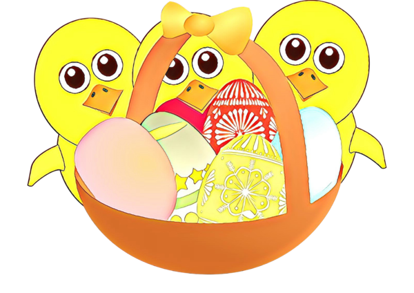 Transparent Easter Easter Egg Easter Bunny Yellow Cartoon for Easter