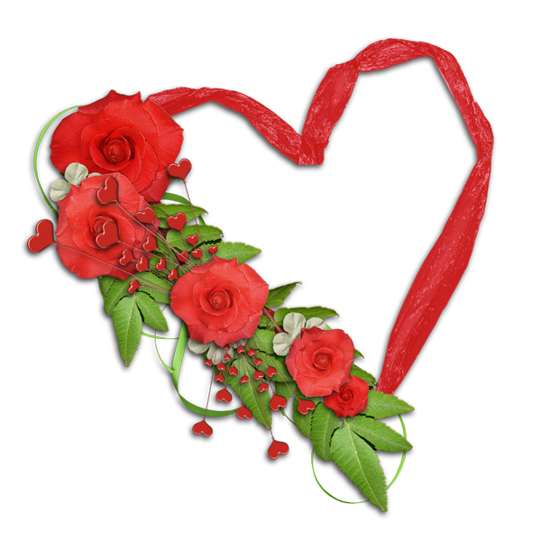 Transparent Flower Software Petal Heart for Valentines Day