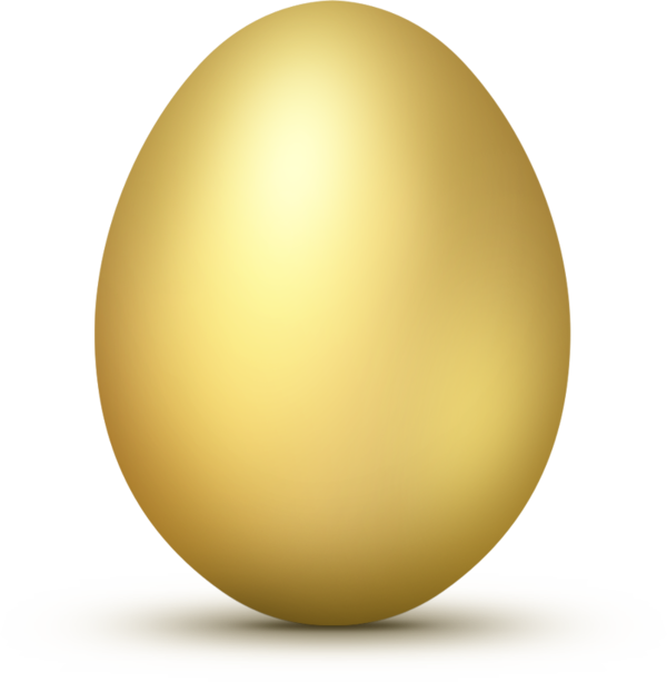 Transparent Chicken Goose That Laid The Golden Eggs Egg Sphere for Easter