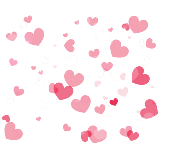 Transparent Desktop Wallpaper Heart Drawing Pink for Valentines Day