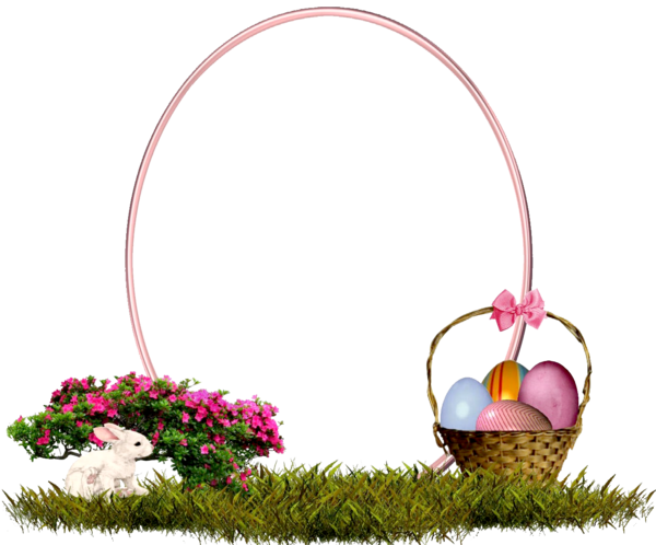 Transparent Flowerpot Petal Easter Grass for Easter