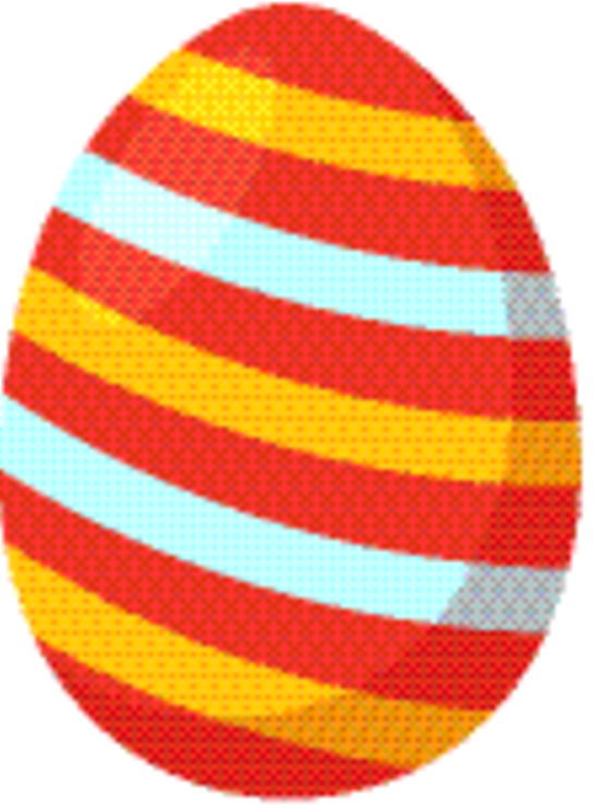 Transparent Easter Egg Easter Yellow Orange for Easter