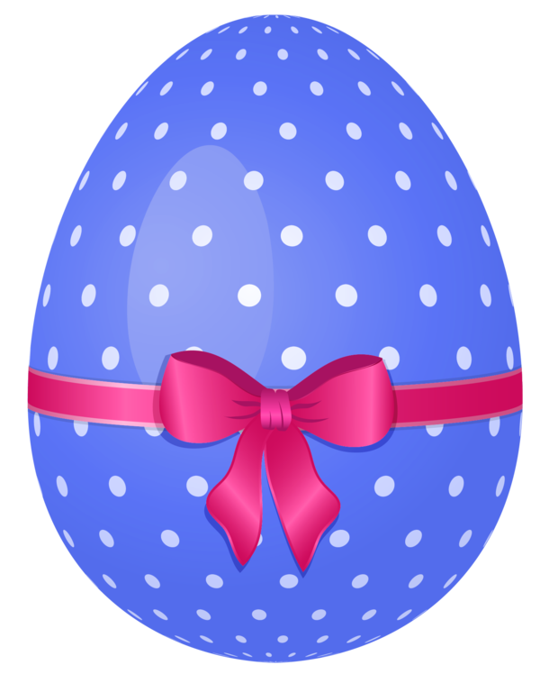 Transparent Easter Bunny Red Easter Egg Easter Egg Blue Polka Dot for Easter
