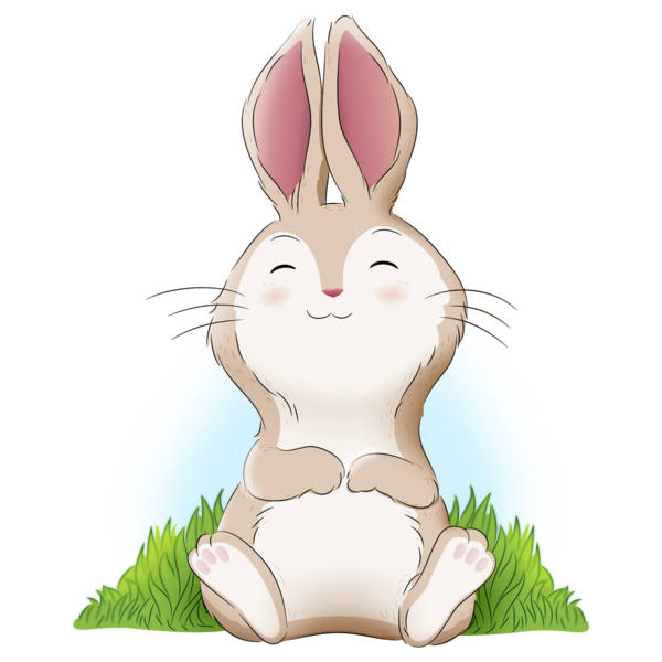 Transparent Hare Easter Bunny Rabbit for Easter