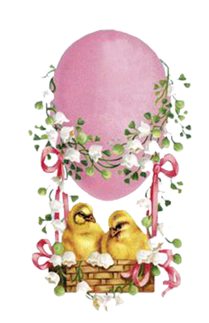 Transparent Chicken Chicken Egg Egg Flower Easter for Easter