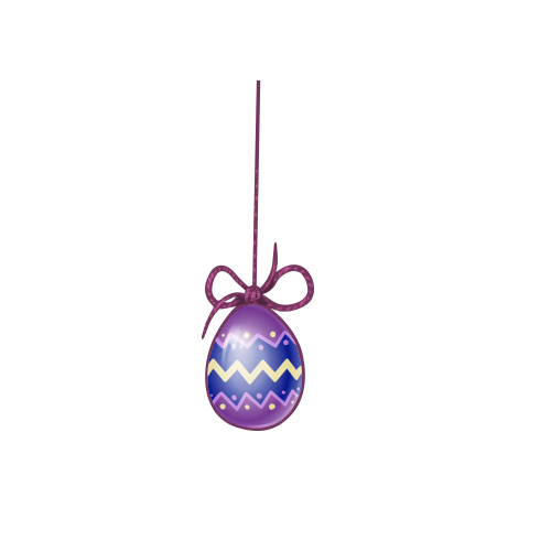 Transparent Easter Egg Easter Motif Purple Violet for Easter