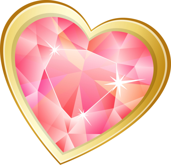 Transparent Wedding Photomontage Drawing Pink Heart for Valentines Day