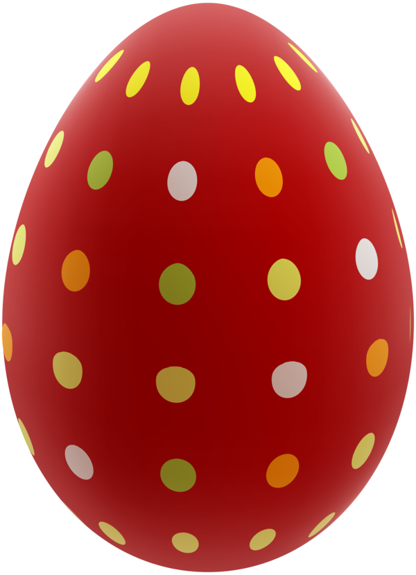 Transparent Easter Egg Red Easter Egg Easter Polka Dot Sphere for Easter
