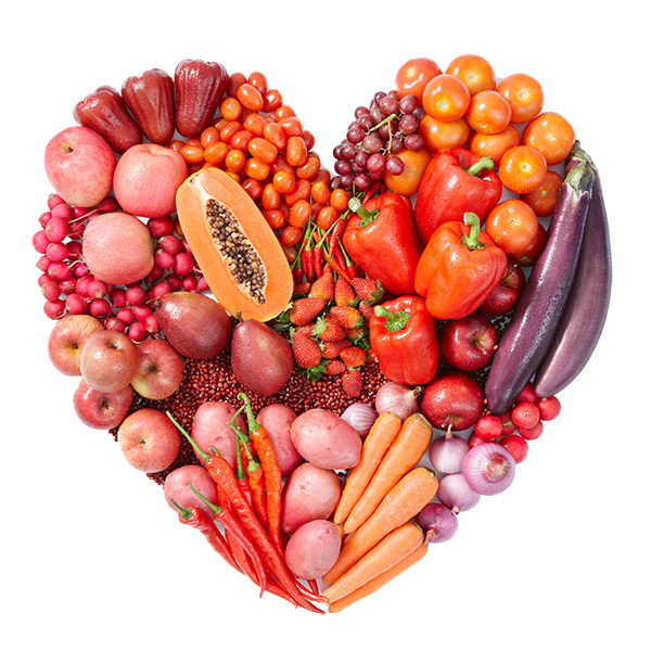 Transparent Food Health Fruit Heart Vegetarian Food for Valentines Day