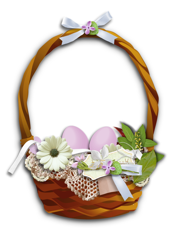 Transparent Basket Flower Easter Basket Gift for Easter