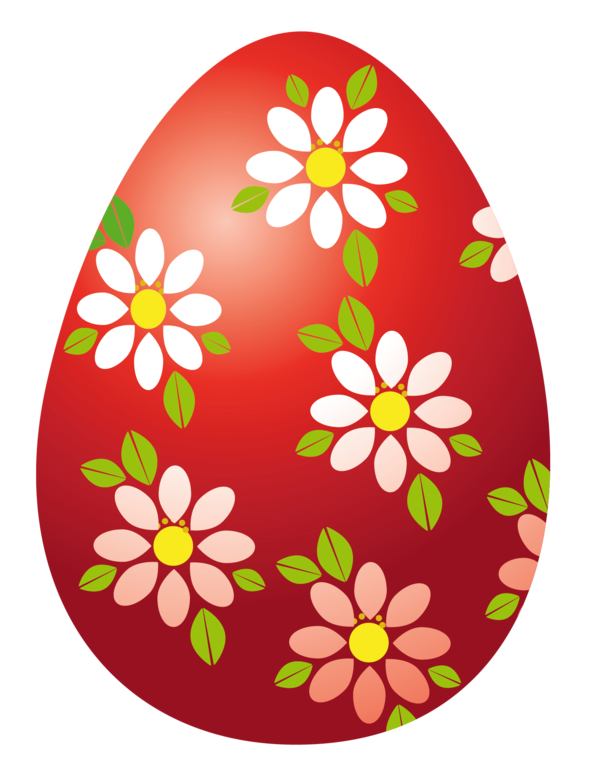 Transparent Easter Bunny Red Easter Egg Easter Egg Flora Food for Easter