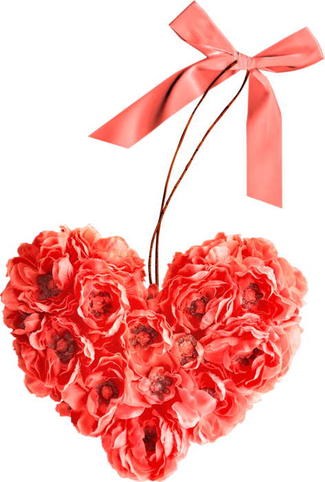Transparent Ribbon Creative Floral Designs Seminar Petal Heart for Valentines Day
