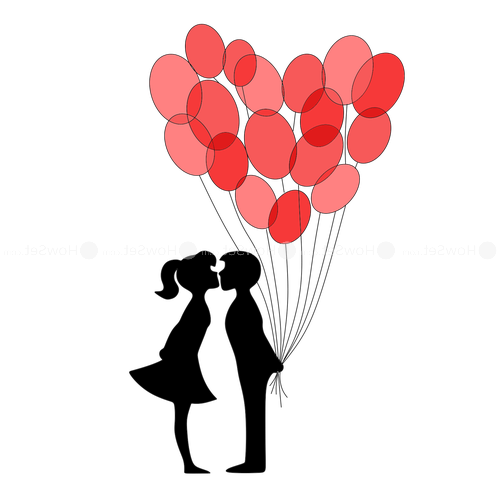 Transparent Petal Howto Lesson Red Heart for Valentines Day