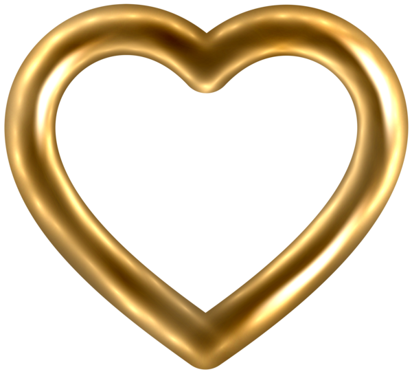 Transparent Heart Gold Mirror Text for Valentines Day