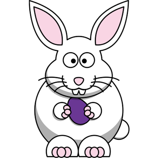 Transparent Easter Bunny Hare Easter Line Art for Easter