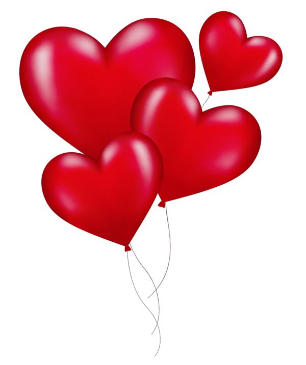 Transparent Heart Balloon Love Red for Valentines Day