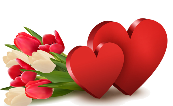 Transparent Wedding Anniversary Wish Anniversary Heart Flower for Valentines Day