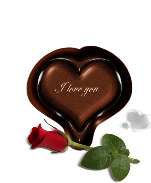 Transparent Praline Hot Chocolate Chocolate Milk Bonbon Heart for Valentines Day