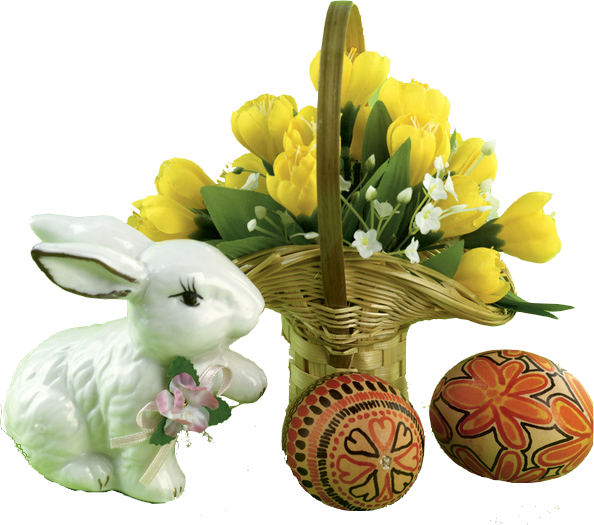 Transparent Easter Bunny Easter Holiday Flower Cut Flowers for Easter