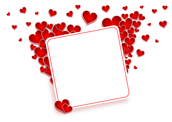 Transparent Template Microsoft Powerpoint Love Heart for Valentines Day