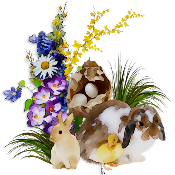 Transparent Easter Bunny Easter Rabbit for Easter