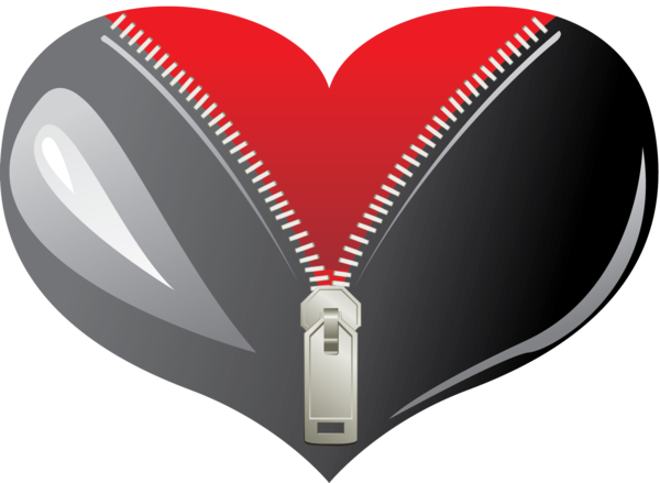 Transparent Zipper Love Valentine S Day Heart for Valentines Day