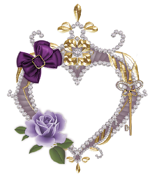 Transparent Heart Valentine S Day Animation Jewellery Purple for Valentines Day
