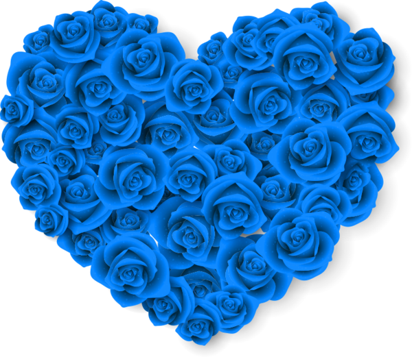 Transparent Rose Heart Valentine S Day Blue Blue Rose for Valentines Day