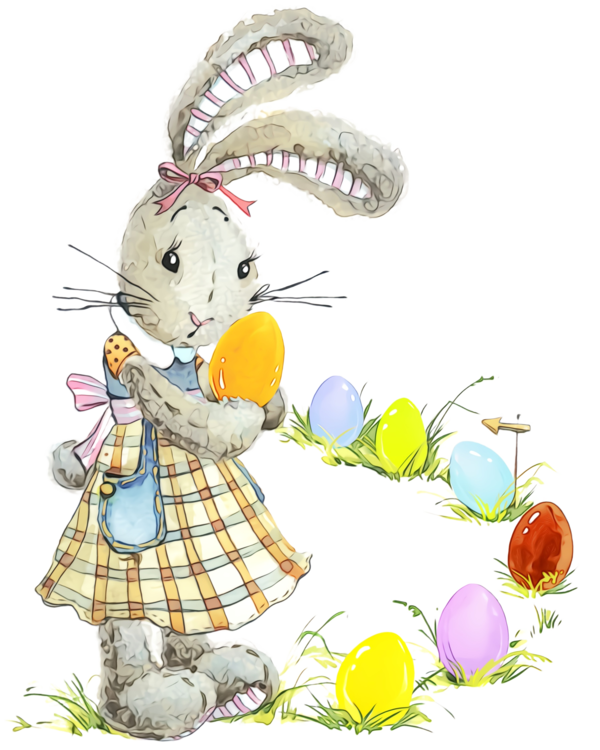 Transparent Easter Bunny Easter Domestic Rabbit for Easter