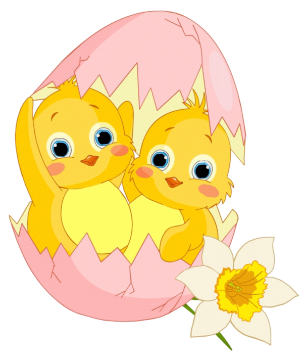 Transparent Chicken Easter Egg Emoticon Plant for Easter