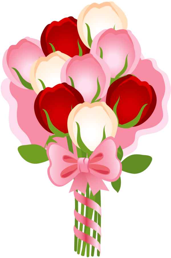 Transparent Wedding Invitation Flower Bouquet Wedding Heart Plant for Valentines Day