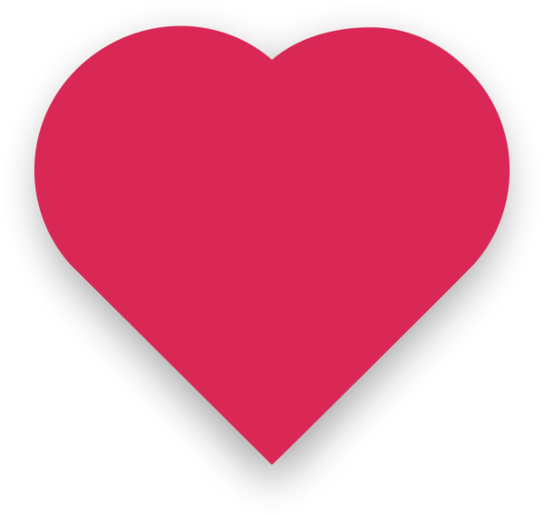 Transparent Emoji Heart Symbol Love for Valentines Day